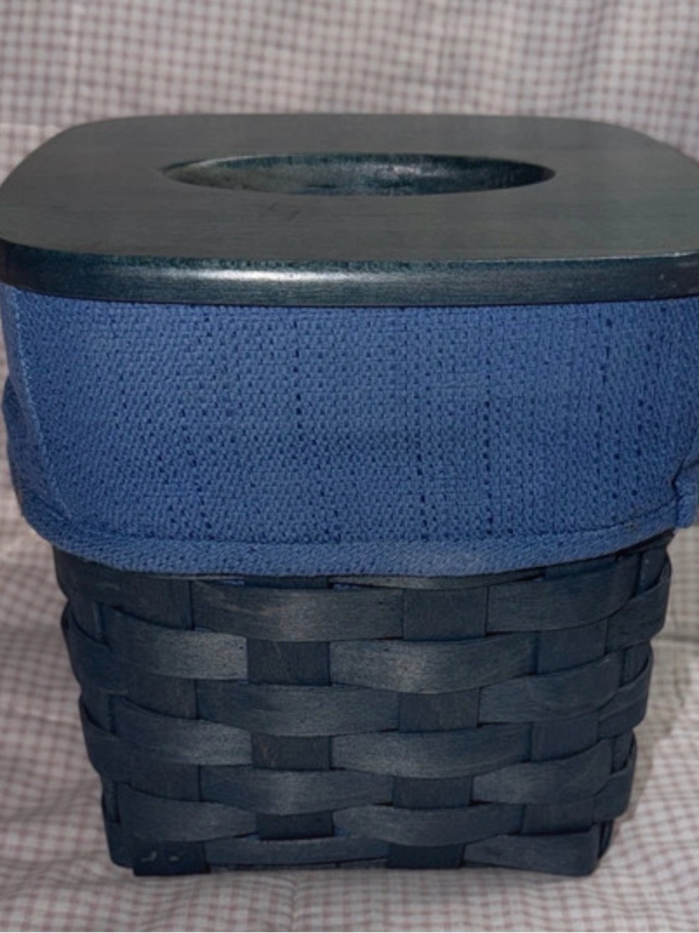Longaberger Tall Blue Tissue Box
